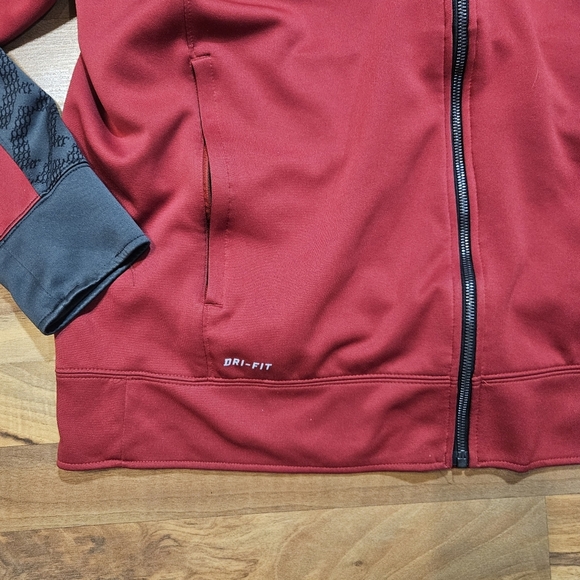 Nike Iowa State Cyclones Full Zip Jacket Men’s L Dri-FIT Red Black Athletic - Picture 3 of 6